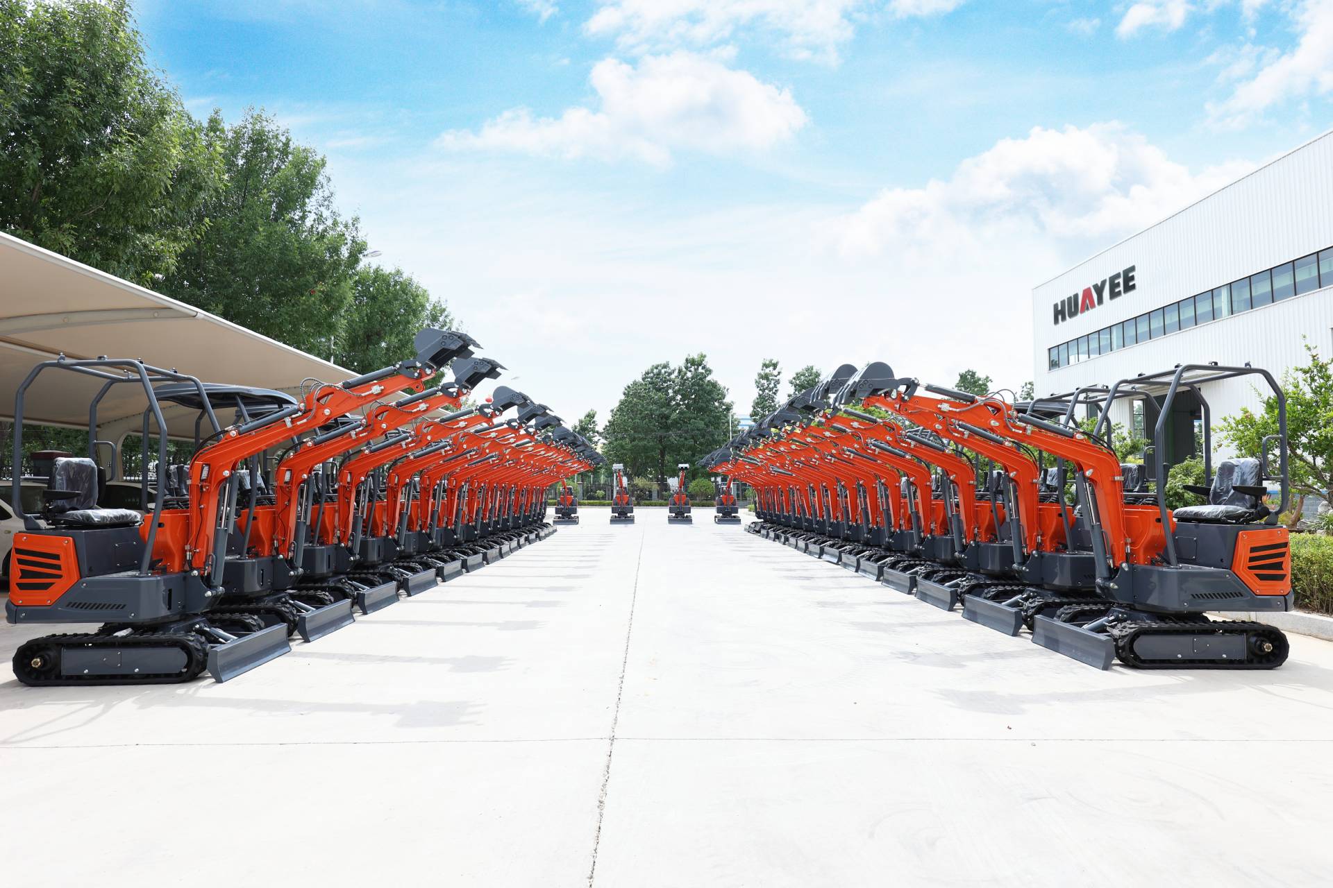 mini excavator huayee factory